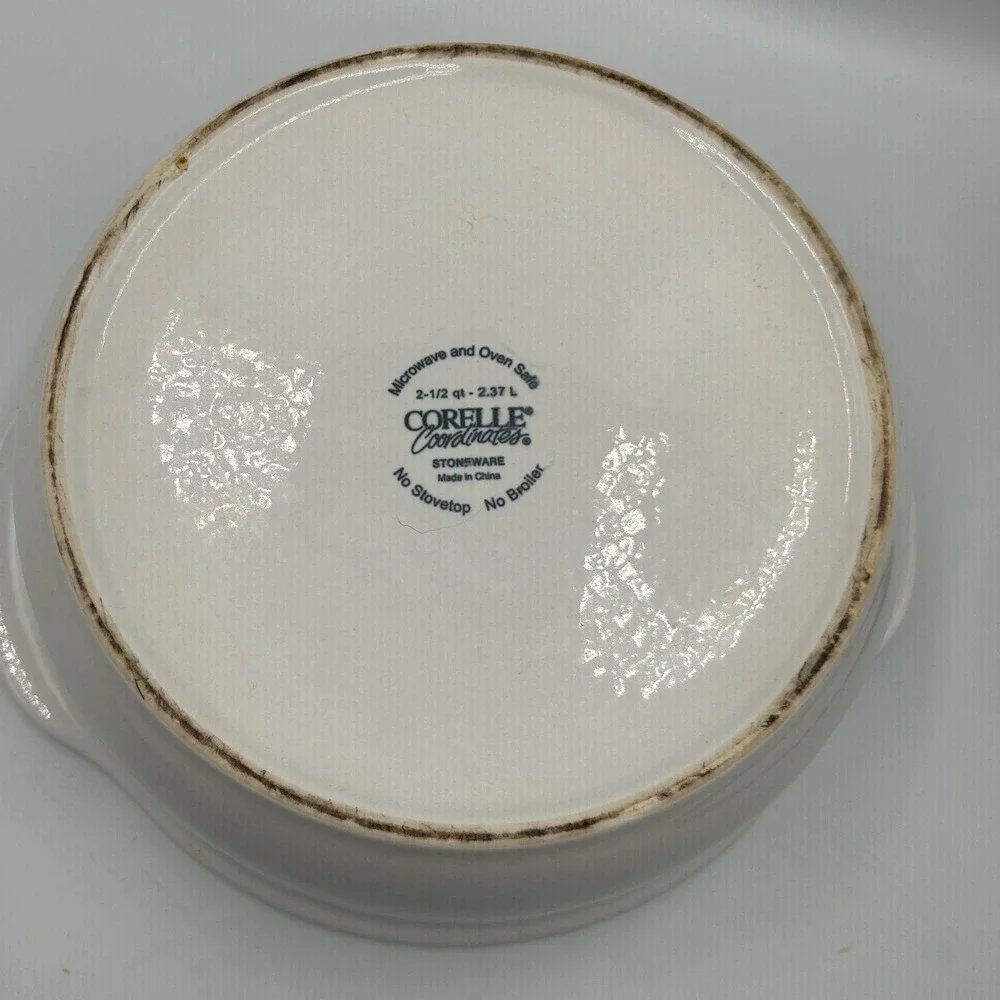 Corelle Coordinates Callaway Ivy Stoneware Casserole Dish Set 1.5 Qt & 1 Qt